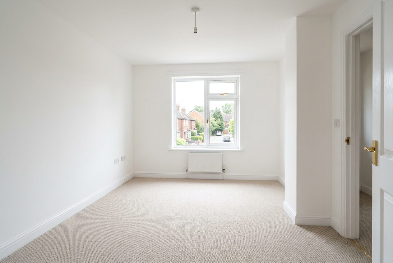 Empty, cleared room ready for the next occupant
