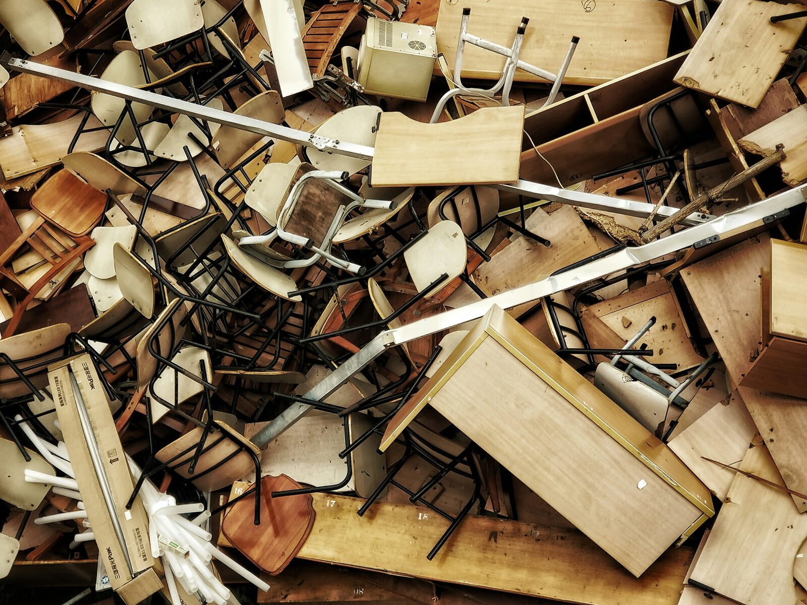 Old furniture and household junk for clearance